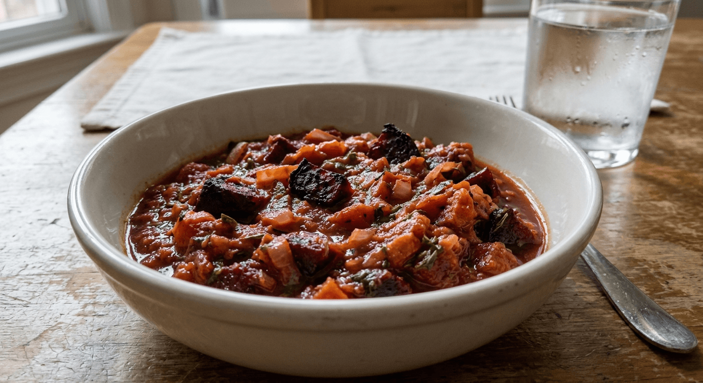 Charred Red Beet and Tomato Sauce